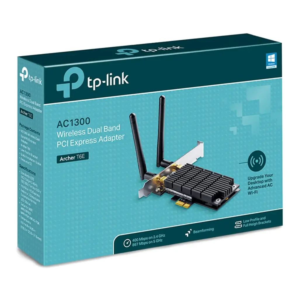 TP-Link Archer T6E AC1300 Wireless Dual Band PCI Express Adapter