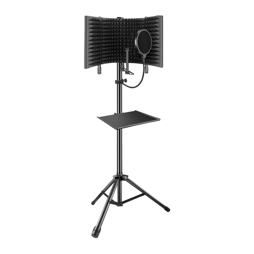 Aokeo AO-504 Microphone Isolation Shield with Tripod Stand (42.5x24.5x5)