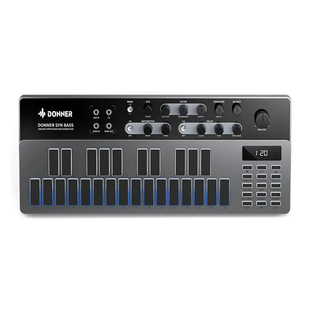 Donner Essential B1 Analog Bass Synthesizer and Sequencer