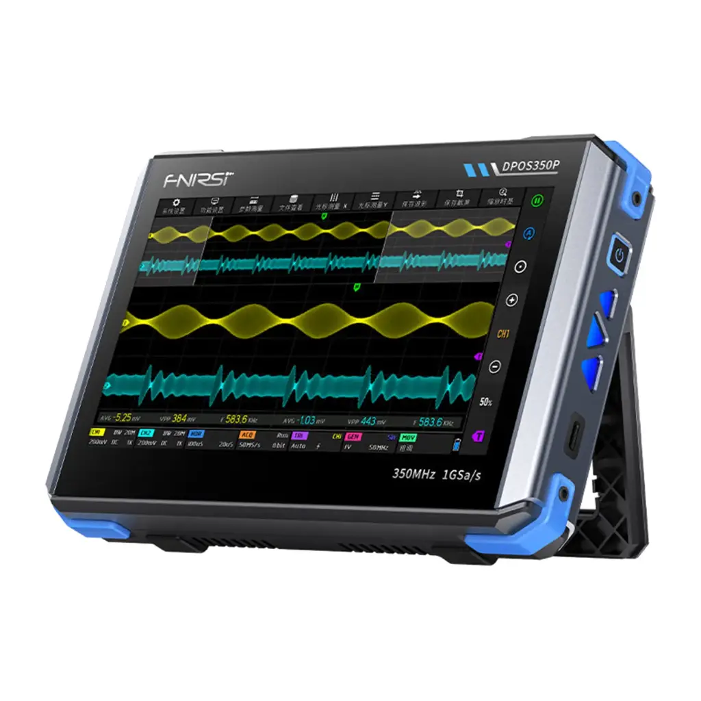 FNIRSI DPOS350P 4-IN-1 350MHz 1GSPS Tablet Oscilloscope, Signal Generator, Spectrum Analyzer, and Frequency Response Analyzer