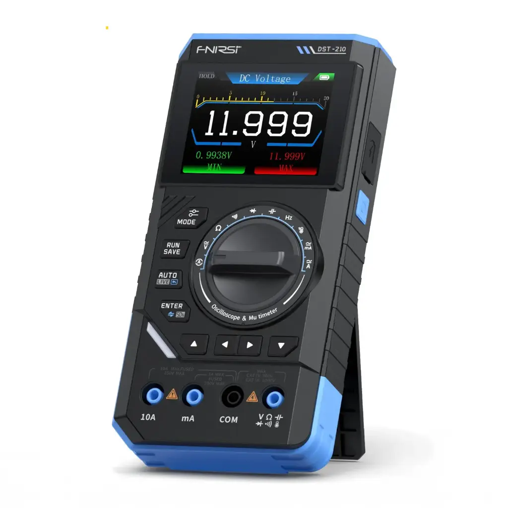FNIRSI DST-210 Handheld 3-IN-1 Multimeter, Oscilloscope, and Signal Generator