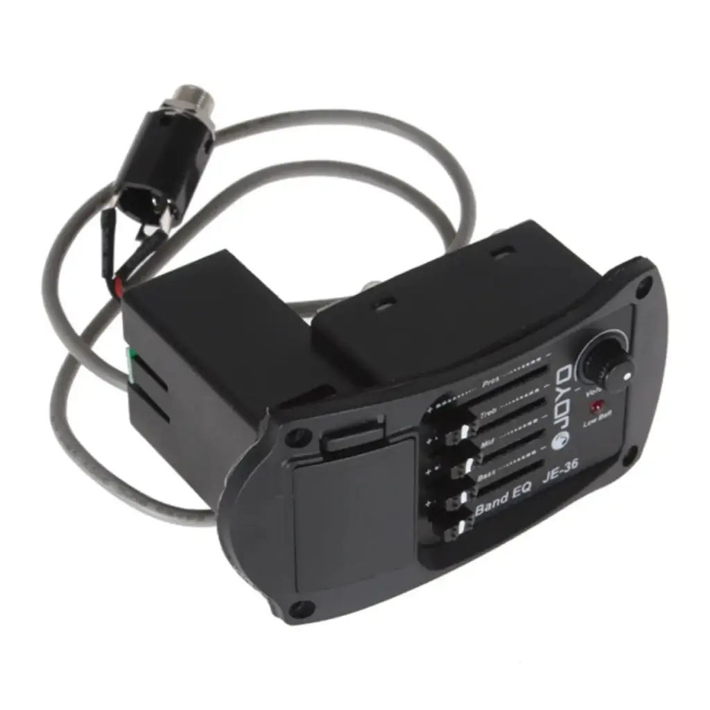 JOYO JE-36 Preamp Equalizer Pickup Gitar Akustik 4-Band EQ On Board