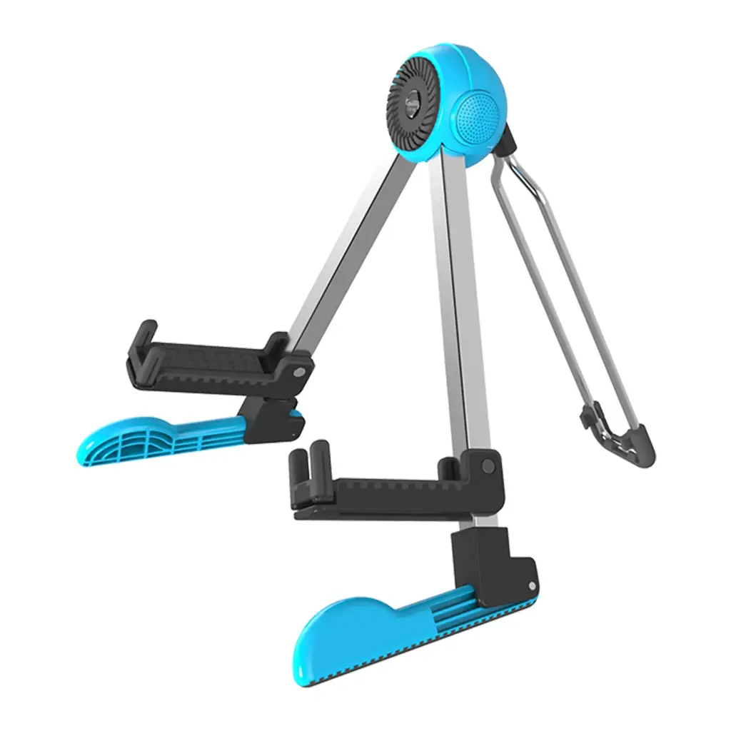 Guitto GGS-03 Robot-shaped Portable Floor Guitar Stand (اسود)
