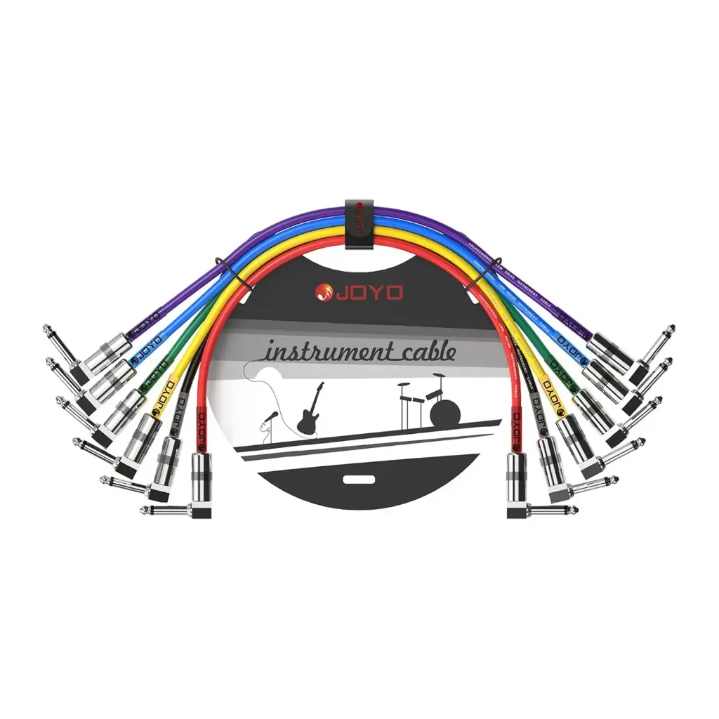 JOYO CM-05 35cm Guitar Patch Cables (6 Pack)